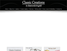 Tablet Screenshot of classiccreationsjewelers.com